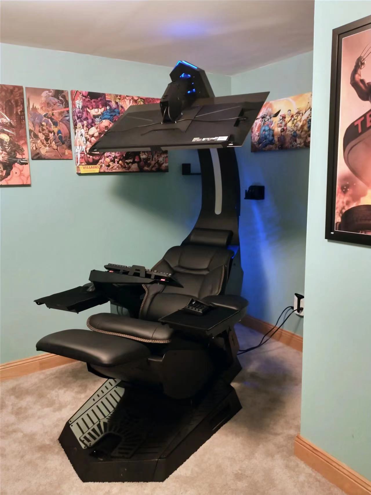 Cluvens Gaming Chair With Guns IMPERATOR WORKS CLUVENS Unicorn