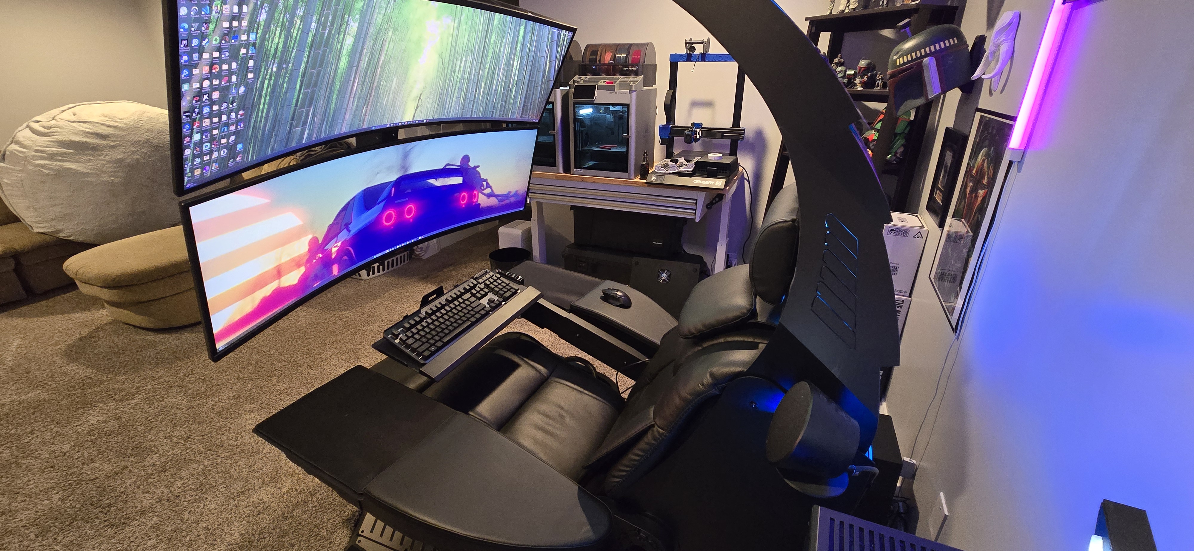 Gaming Setup Cluvens Pc Scorpion Gaming Chair Capsule Cluvens Pc